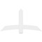 Ekena Millwork Bellingham Architectural Grade PVC Gable Bracket, 60"W x 32 1/2"H x 2"D x 6"F, 13/12 Pitch GBP060X33X0206BEL00 - alternate 3
